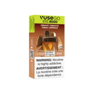 Vuse Go Edition 8K Disposable Vape - Creamy Tobacco, 8000 Puffs, 15ML